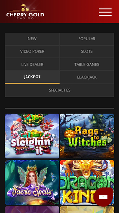 Jackpots de Cherry Gold Casino mobile