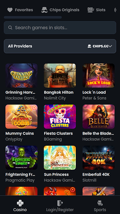 Chips.GG Casino Mobile-Spiele