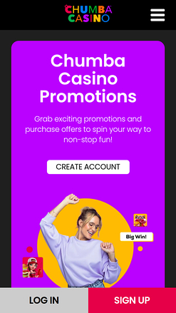 Promotions du Chumba Casino Version mobile