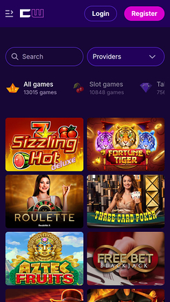 Giochi del CipherWins Casino Versione mobile