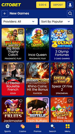 Citobet Mobile Games Image