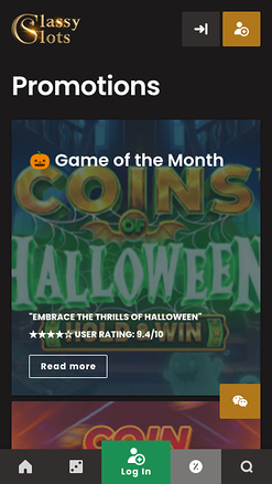 Promotions du Casino Classy Slots Mobile