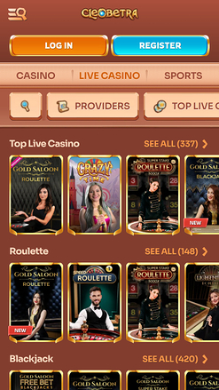 Casino en Direct Cleoberta Mobile
