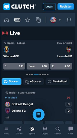 Clutch Casino Mobile Live-Sport