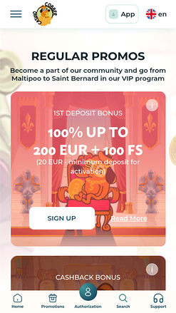 Акции Казино Cobber Мобильная версия