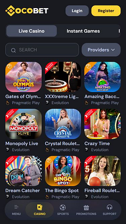 Cocobet Casino Mobile Live Dealer