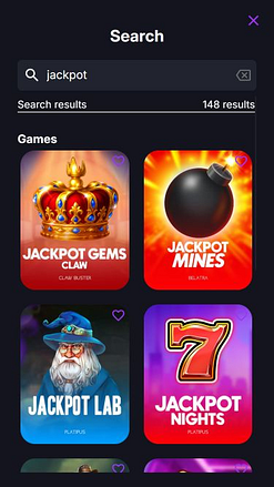 Jackpot mobile de CoinCasino