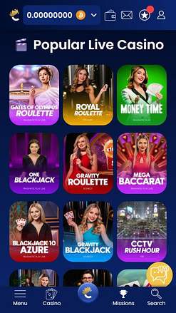 Casino mobile Coinkings avec croupier en direct