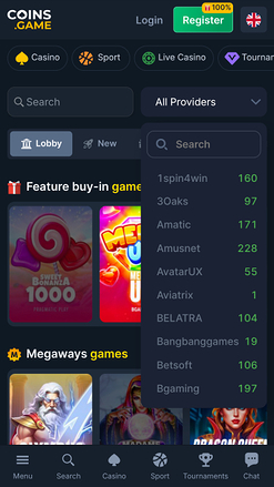 Développeurs de jeux du casino Coins Game sur mobile