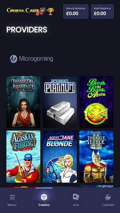 Conquer Casino Mobile Image Game Developers