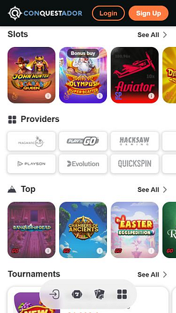 Développeurs de jeux mobiles Conquestador Casino