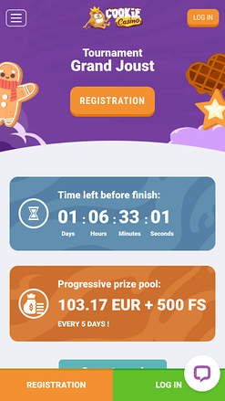 Torneo del Casinò Cookie Mobile