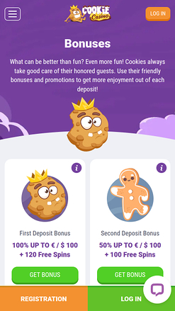 Promozioni del Casinò Cookie Mobile