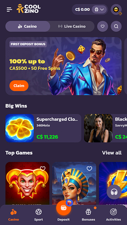 Coolzino Casino Startseite Mobil