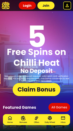 Page d’Accueil du Casino Cop Slots Mobile