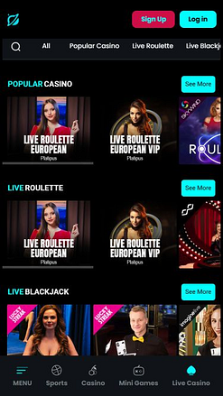 Image du croupier en direct mobile de Cosmobet
