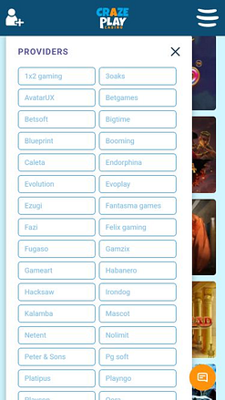 Desarrolladores de juegos de imágenes móviles de Craze Play Casino