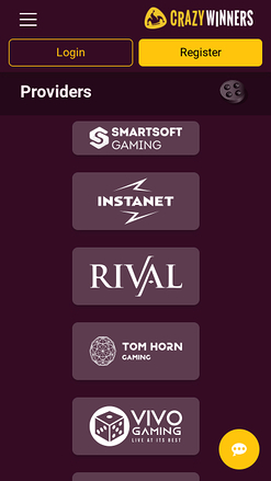 Développeurs de Jeux de Crazy Winners Casino Mobile