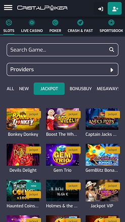 Cristal Poker Casino Jackpot Mobile