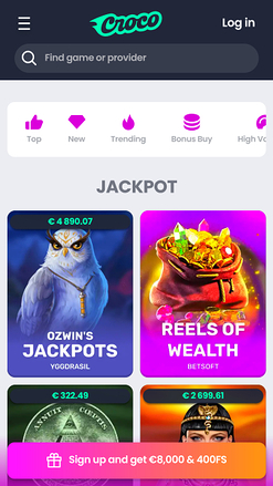 Crocoslots Casino Jackpot Mobile