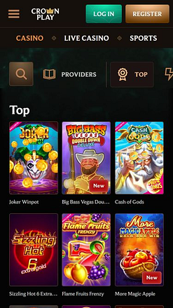Мобильные игры казино Crownplay