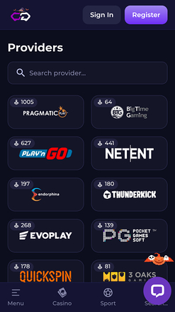 Crypto Games Spieleentwickler Mobil