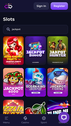 Crypto Games Jackpot Mobil