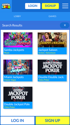 Jackpot du casino Crypto Loko Mobile