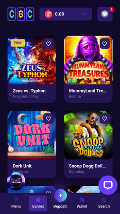 Cryptoboss Casino Mobile Games