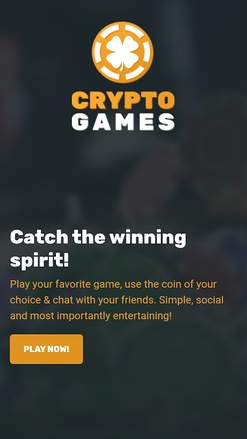 Cryptogames Casino Homepage Mobile