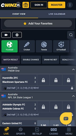 Mobiler Live-Sport von CWinz