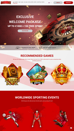 Pagina principale del casinò Dachbet Mobile