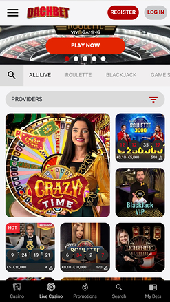 Croupier dal vivo del casinò Dachbet Mobile