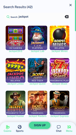 Bote de DailySpins Casino Versión móvil