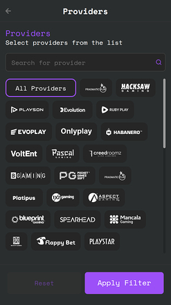 Développeurs de jeux de casino Decawin