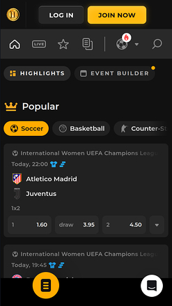 Sports du Dedprz Casino Version mobile