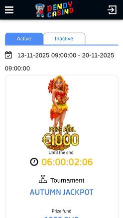 Dendy Casino Tournois Mobile