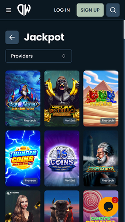 Jackpot du casino DepositWin Mobile