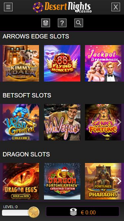 Développeurs du jeu mobile Desert Nights Casino
