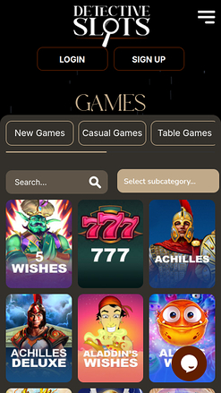 Jeux de Detective Slots Mobile