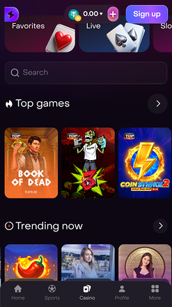 Giochi del casinò Dexsport Mobile