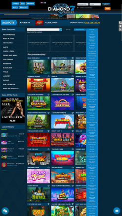 Développeurs de jeux du casino Diamond7 Mobile