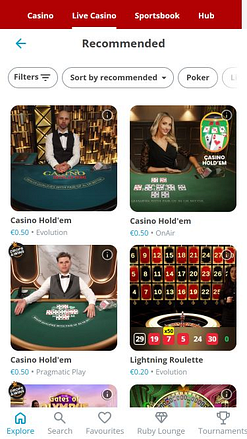 Изображение мобильного live-дилера Ding Casino