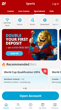 Sport del casinò Ding Mobile