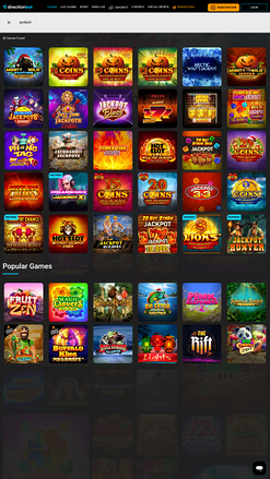 Jackpot du casino Directionbet Mobile