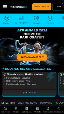 Sports du casino Directionbet Mobile