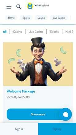 Promociones de DogsFortune Casino Móvil