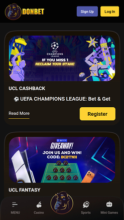 Promotions du casino DonBet Mobile