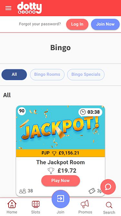 Мобильное бинго Dotty Bingo