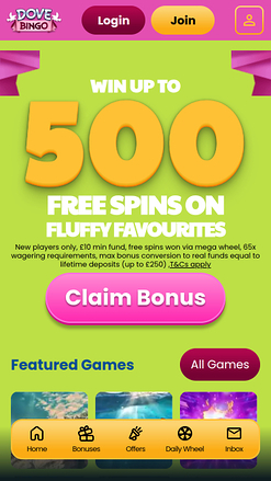 Pagina iniziale Dove Bingo Casino Mobile